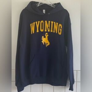 Wyoming Navy Blue Hoodie